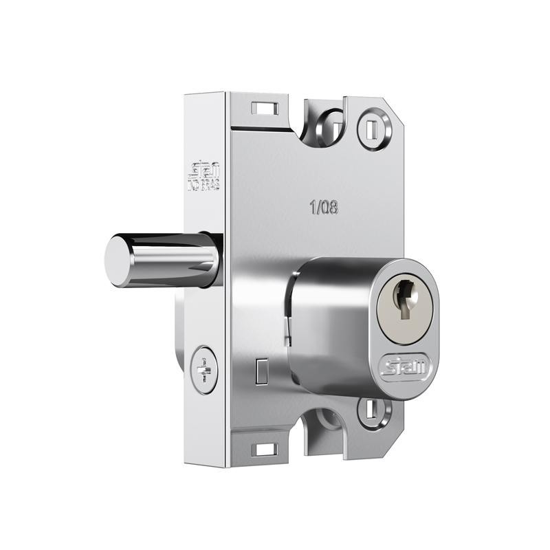 Fechadura Para Porta De Vidro Stam Oval 2001 Cromada em Oferta na Shopee