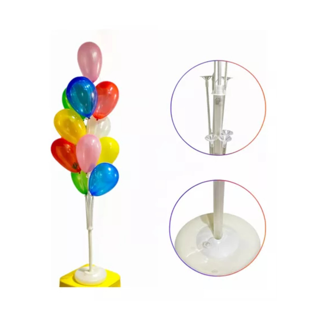 Porta Balão Suporte Bexiga Balões De Chão Grande 1,35 m  (13watts)