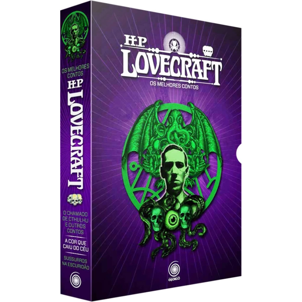 BOX HP LOVECRAFT  OS MELHORES CONTOS   3 VOLUMES ED OUT/2020 + PÔSTER + MARCADORES