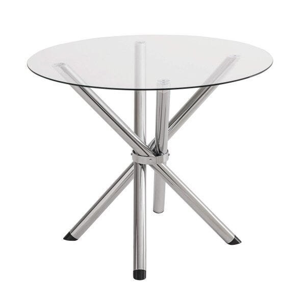Mesa Redonda com Tampo de Vidro 4800 - Home & Living