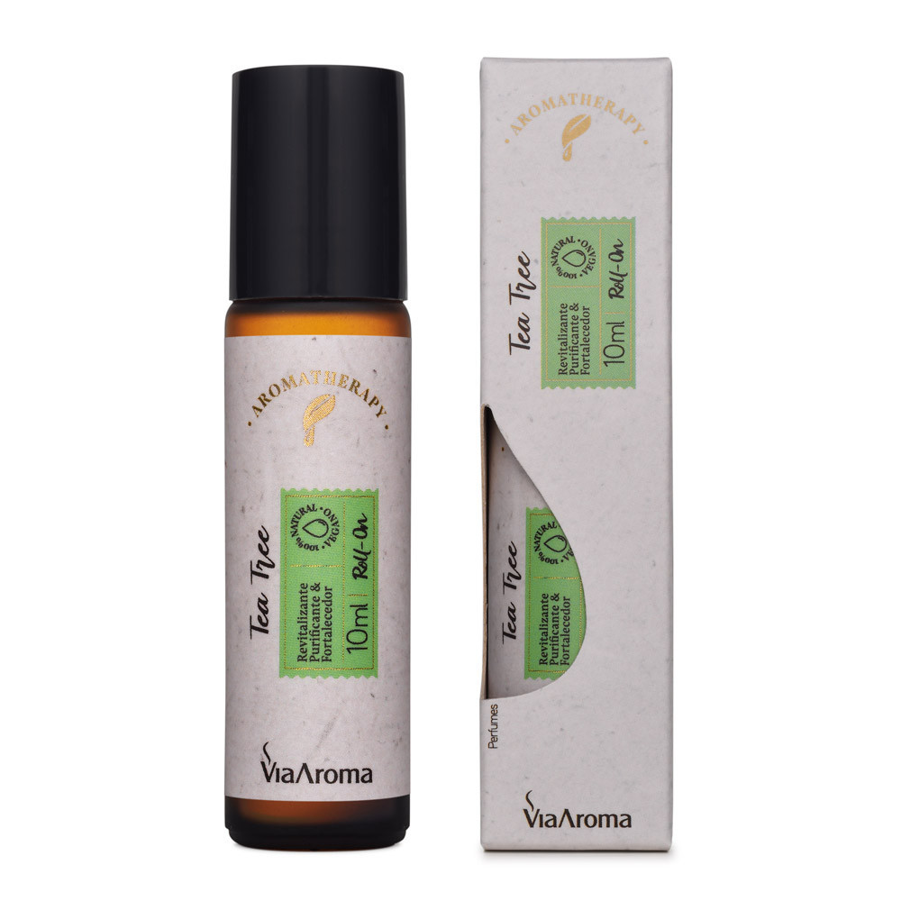 Roll-on Óleo Essencial TEA TREE MELALEUCA Aromatherapy - 10ml - Via Aroma