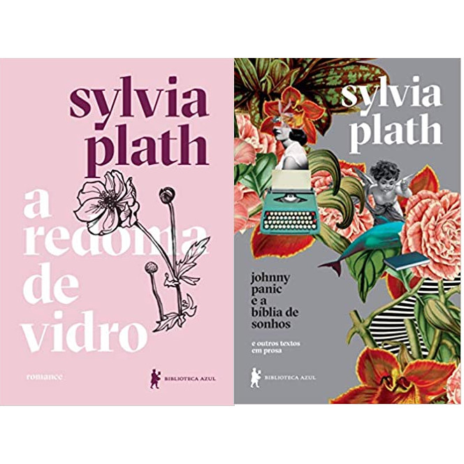KIT 2 LIVROS SYLVIA PLATH A redoma de vidro + Johnny Panic e a bíblia de sonhos: e outros textos em prosa