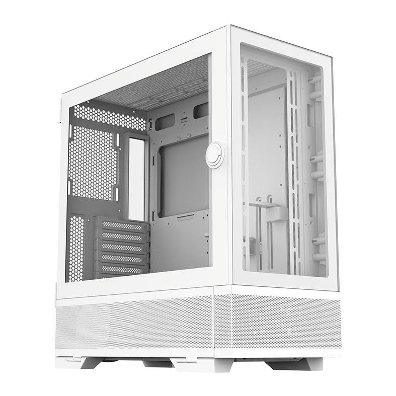 Gabinete Gamer Acegeek Redemption F491Glass,Full-Tower,Lateral de Vidro,Branco,AG-REDEMPTION-F491-WH