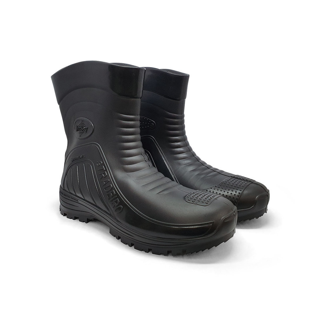 Bota Stradeiro Pvc Impermeável Motoboy Motoqueiro Chuva Monseg em Oferta na Shopee