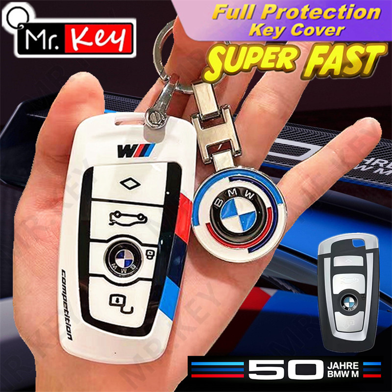 【 Mr.Key 】 50th Estojo Chave De Aniversário Para BMW 3 5 7 Series E90 E92 X1 X3 X5 F10 F20 F30 F40 Capa