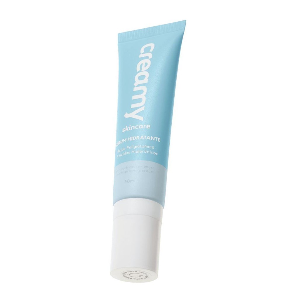 SÉRUM FACIAL HIDRATANTE CREAMY SKINCARE ÁCIDO POLIGLUTÂMICO 30ML