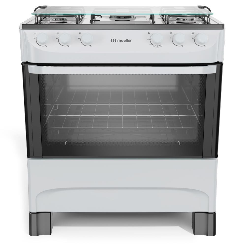 Fogão 5 Bocas Mueller Mesa Inox e Acendimento Manual MFI5BA - Home Appliances