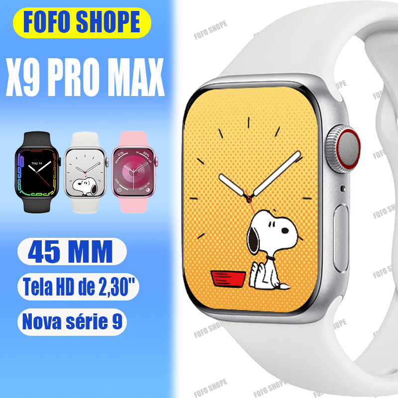 X9 PRO MAX Smartwatch IWO Relógio Inteligente Esportivo Atende e Faz Chamada watch 9