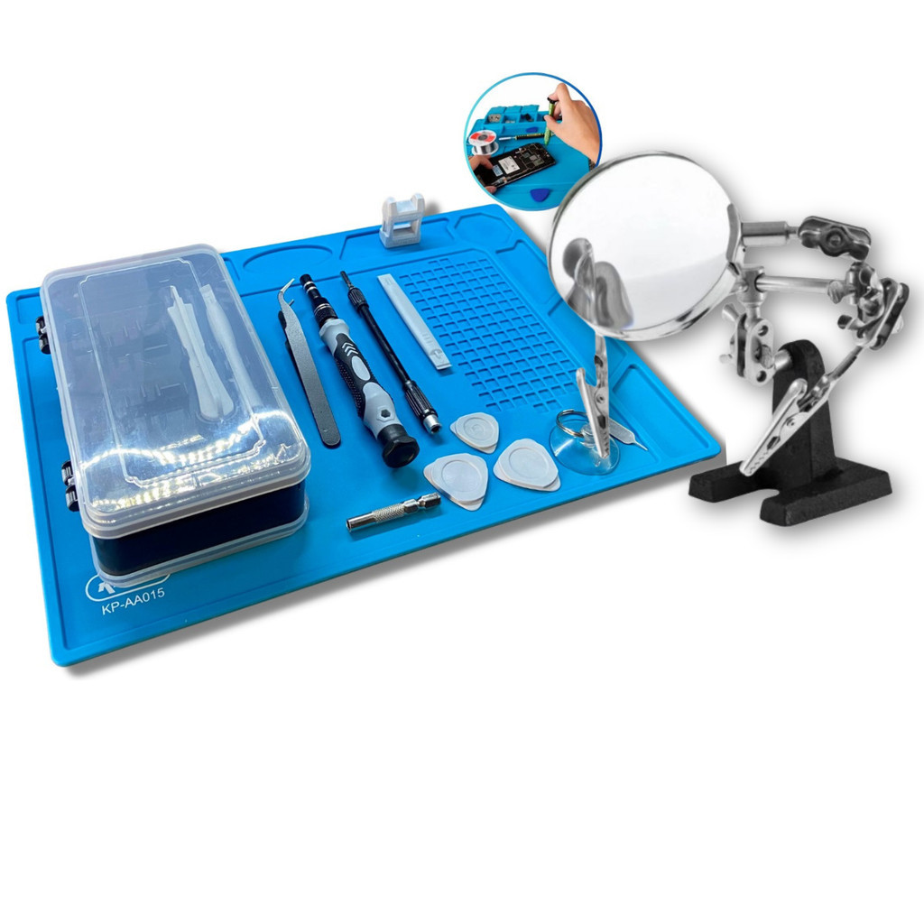 Kit Manta Antiestática Manutenção +chaves + Espátulas + Lupa em Oferta na Shopee
