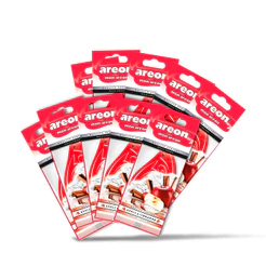 10 UN AROMATIZANTE AUTOMOTIVO MON APPLE AND CINNAMON AREON
