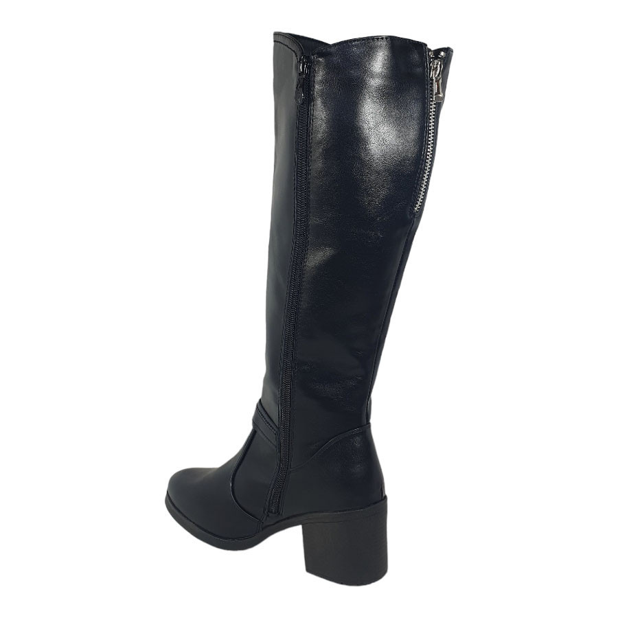 Bota Feminina Cano Longo Mooncity 73205 Salto Médio Confortável · foto 2