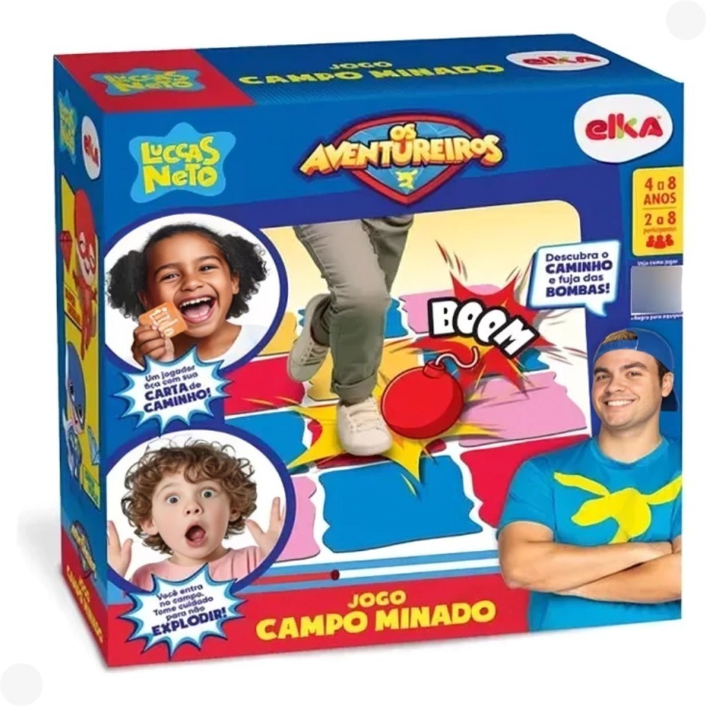 Jogo Campo Minado Aventureiros Luccas Neto 1221 - Elka - Hobbies & Collections