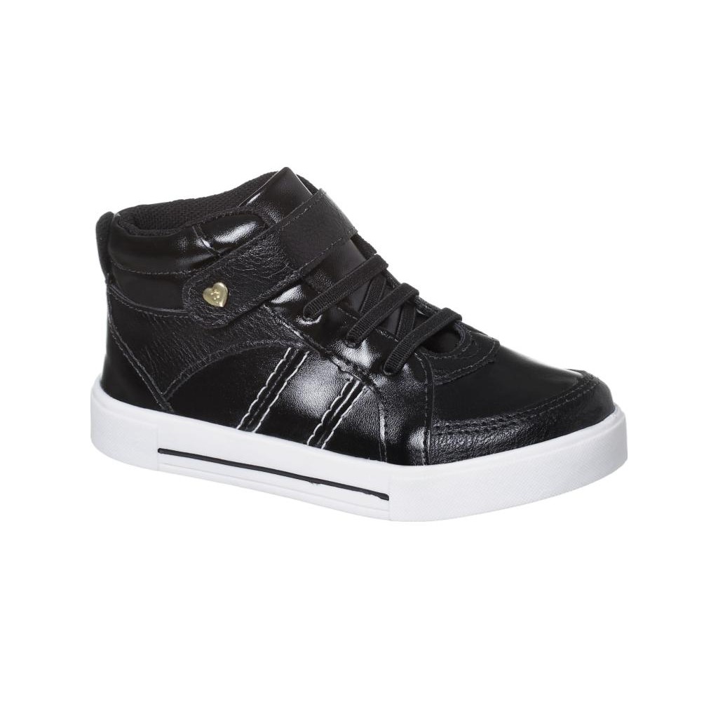 Tênis Infantil Cano Alto Estrela Preto Pinokio