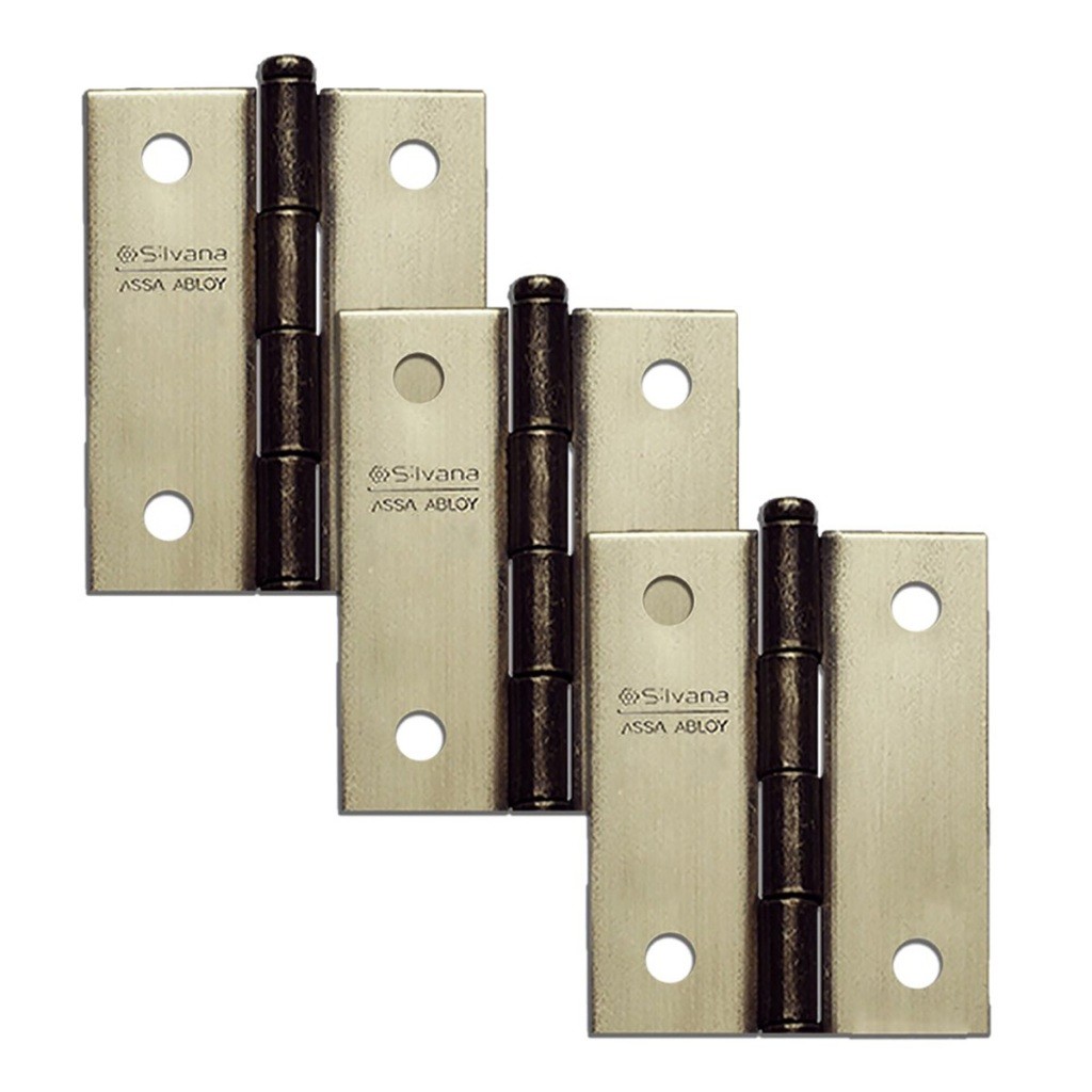 Kit com 3 Dobradiças Colonial Silvana - Home & Living
