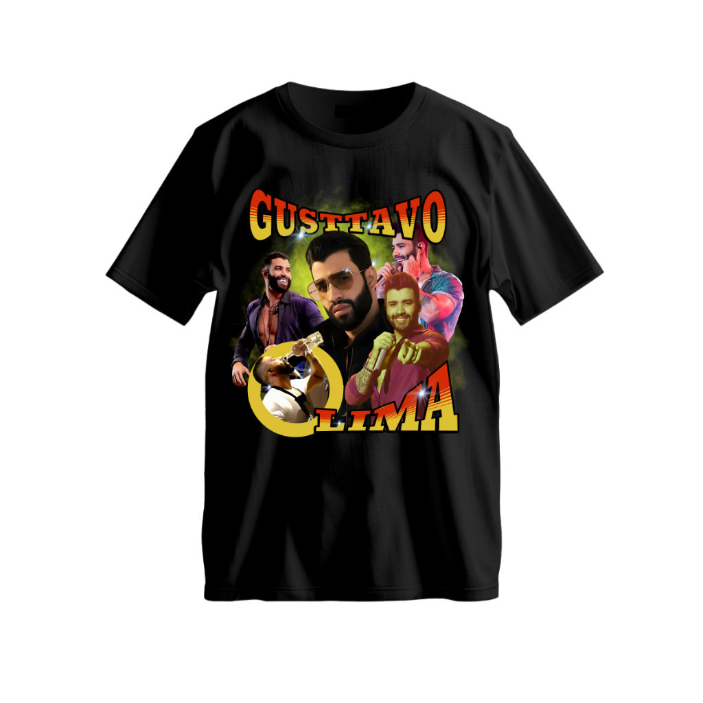 Camiseta Gusttavo Lima O Embaixador Rodeio Festa Ai Bebe Artista Sertanejo Moda Unissex Exclusiva
