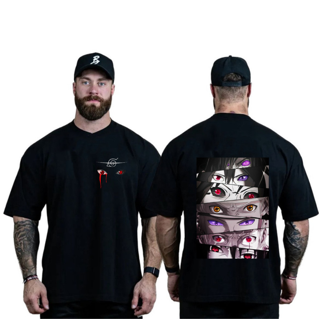 Camiseta Estampado com Naruto Anime maligu em Oferta na Shopee