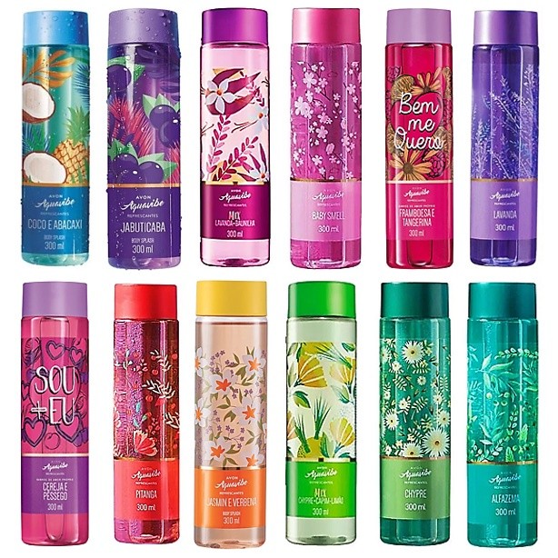 Body Splash Aquavibe Refrescantes Avon 300ml