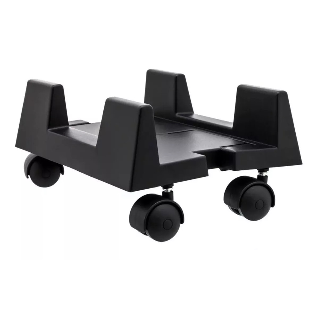 Suporte Base Cpu Pc Gamer Computador No Break Premium Exclusivas com Rodas Preto