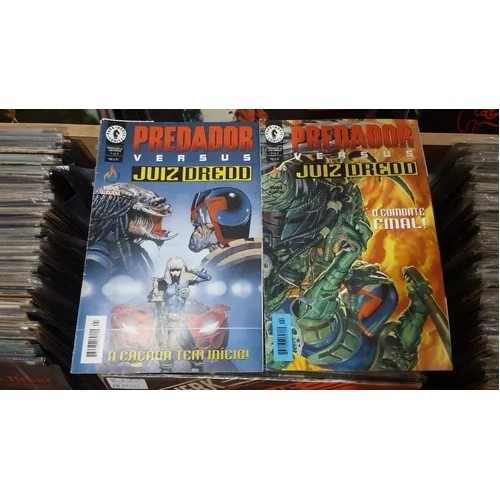 Predador Versus Juiz Dredd - Minissérie completa em 2 edições autor John Wagner e Enrique Alcatena