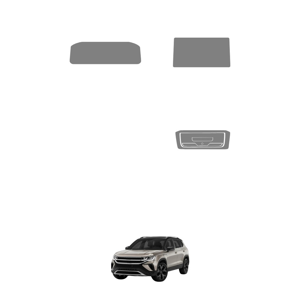 Película PPF Proteção Kit Console Ar Velocímetro Multimídia Volkswagen Taos Comfortline 2023 2024 TPU Anti Risco