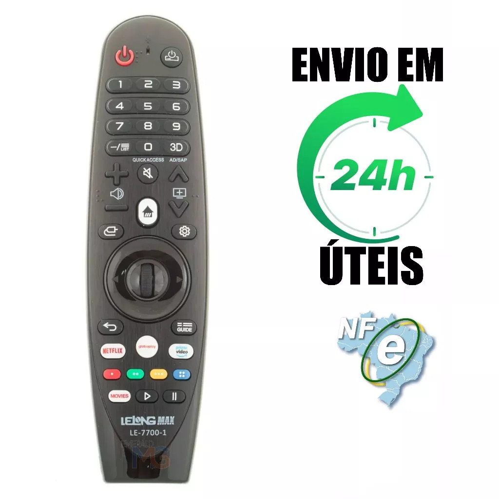Controle Remoto Compatível com Smart Tv LG An-mr19ba