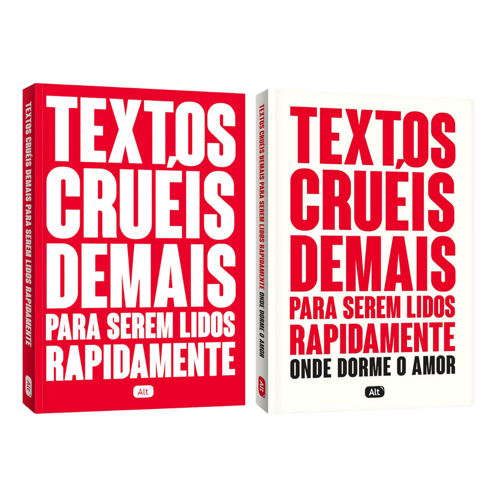 Textos Cruéis Demais Para Serem Lidos Rapidamente 1 E 2 - Igor Pires - 2 Livros Físicos