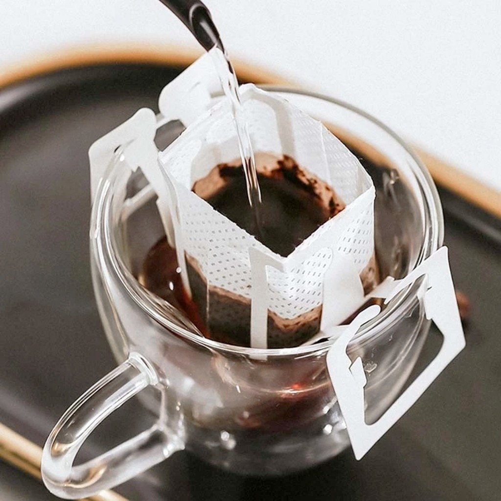 Filtro de Café Portátil  Saco Filtrante Coador Pequeno Mini Coador Envelope em Oferta na Shopee