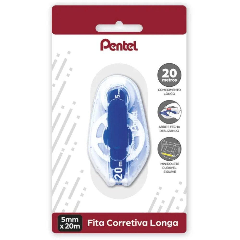 Fita Corretiva Longa 5mm x 20m PENTEL