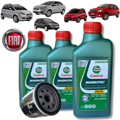KIT ÓLEO 3 LITROS CASTROL 5W30 (LINHA FIAT)