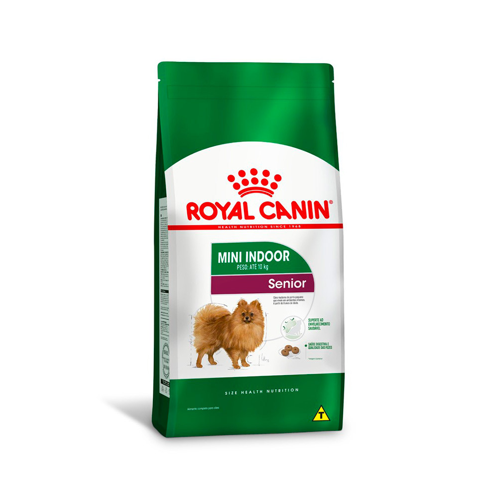 ROYAL CANIN CAO MINI INDOOR SENIOR 2,5KG RAÇÃO PARA IDOSO