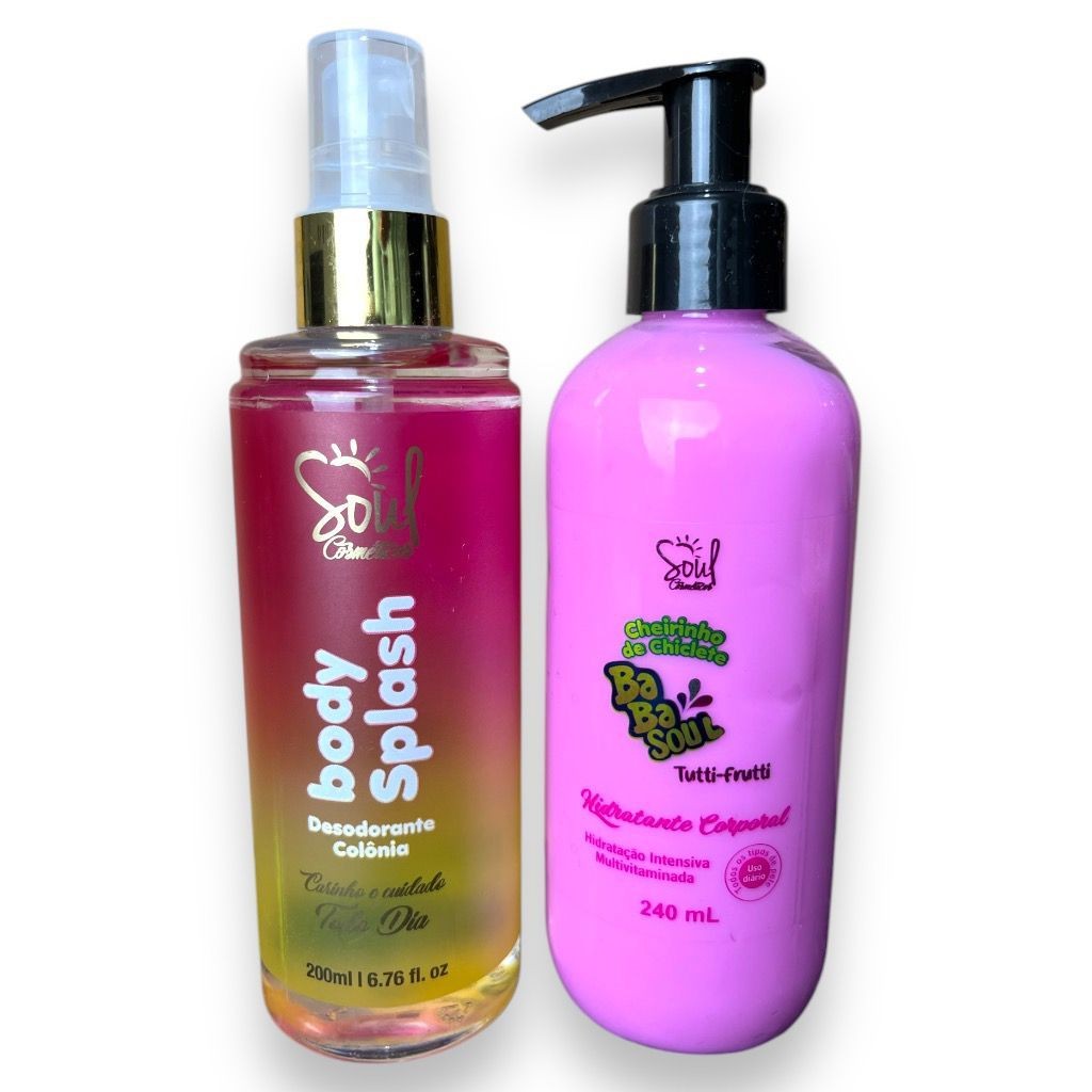 kit 2 Perfume Body Splash Ou Hidratante Corporal Desodorante Colônia Soul Cosméticos Kit Feminino Envio Imediato