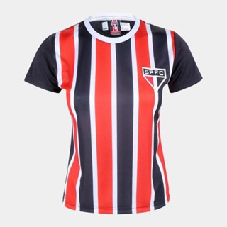 Camisa São Paulo Change Feminina - Preto em Oferta na Shopee
