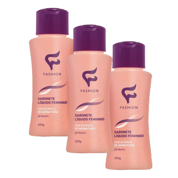 Kit 3 Sabonetes Íntimo Barbatimão Fashion - Higiene Natural