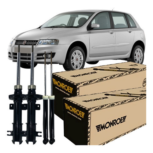 Kit Amortecedor Dianteiro Traseiro Fiat Stilo 1.8 2002 2011