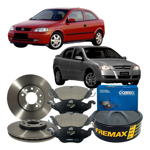 Kit Disco Freio Dianteiro Pastilha Gm Astra 1998 Á 2011 em Oferta na Shopee