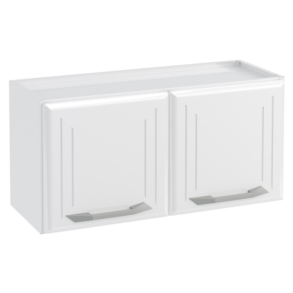 Armário Aéreo Cozinha em Aço Topázio 2 Portas Branco - Telasul