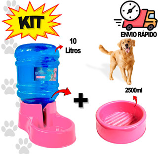 Bebedor de Água para Cachorro 10 Litros Bebedouro Cachorro + Comedouro Cachorro 2500ML Ração Pet em Oferta na Shopee