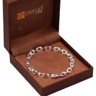 Pulseira de Prata 925 Masculina Cadeado 20cm Maciça 6mm em Oferta na Shopee