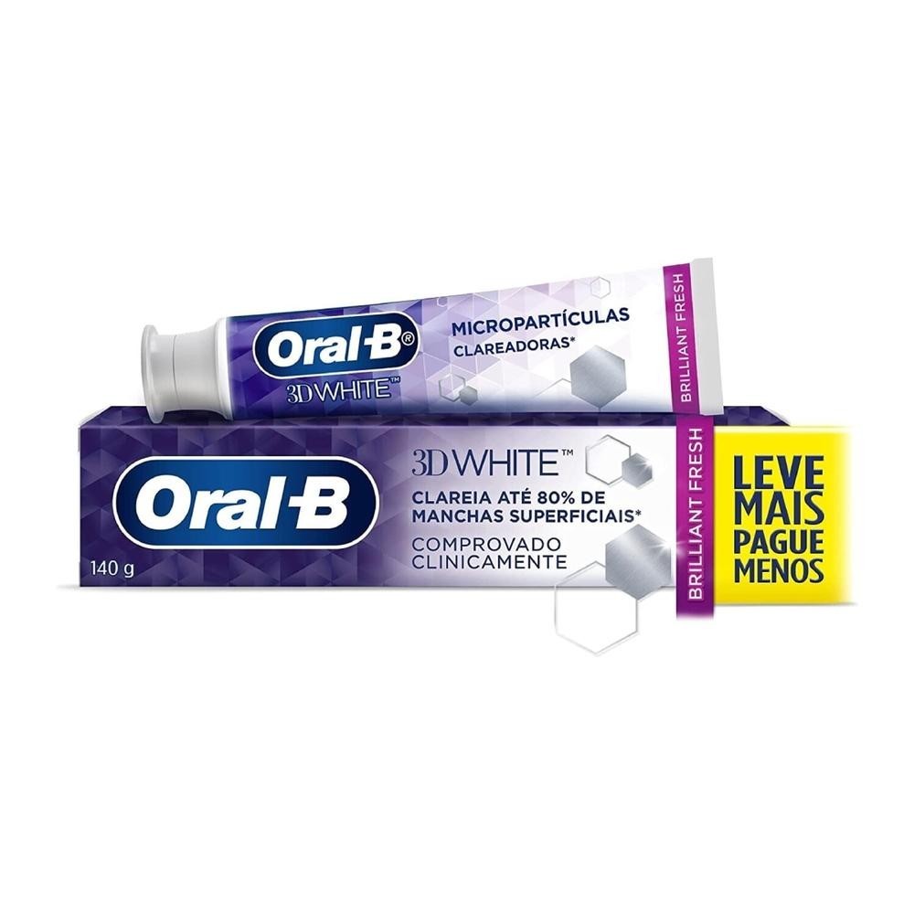 Creme Dental Oral-B 3D White Brilliant Fresh 140g Leve mais Pague menos - Health