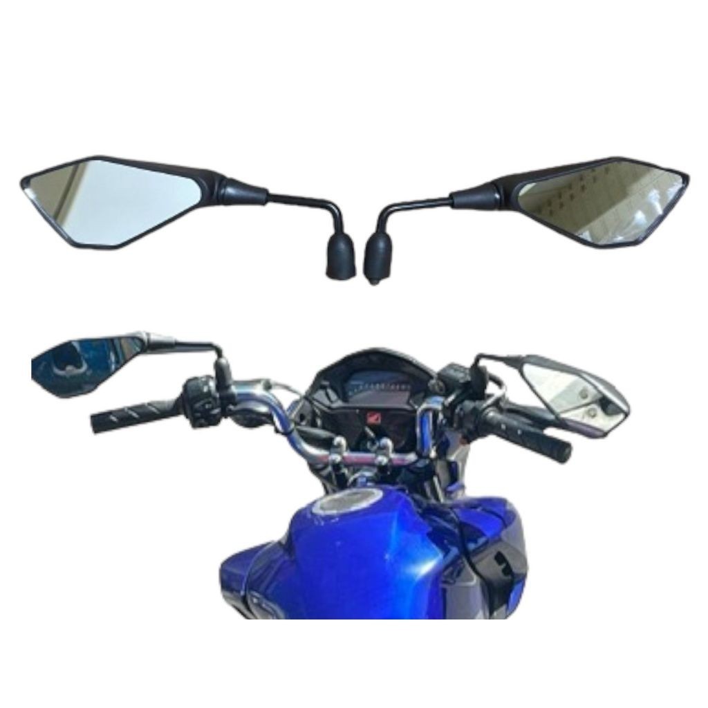 Retrovisor Kawasaki Z400 Rosca Honda Yamaha Haste Longa 100° Rebaixado em Oferta na Shopee