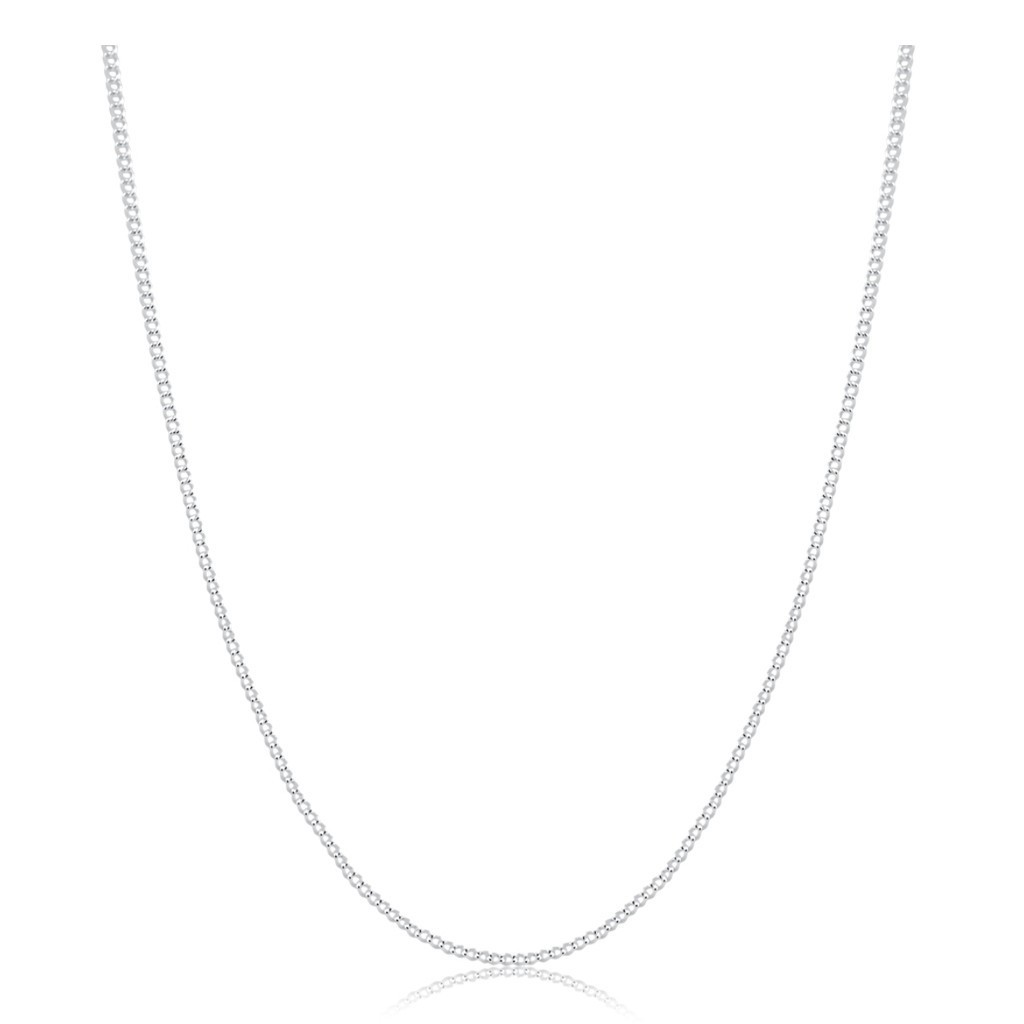 Corrente grumet escama de peixe 60cm 2mm italiana prata 925 em Oferta na Shopee