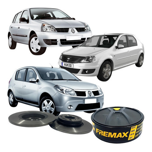 Par Disco Freio Dianteiro Solido Clio Logan Sandero em Oferta na Shopee