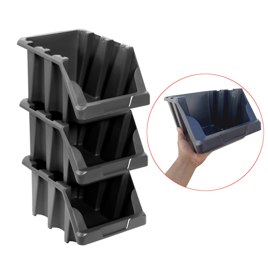 Kit 3 Gaveteiro Bin Caixa Plástica Box Empilhável Organizador Nº7