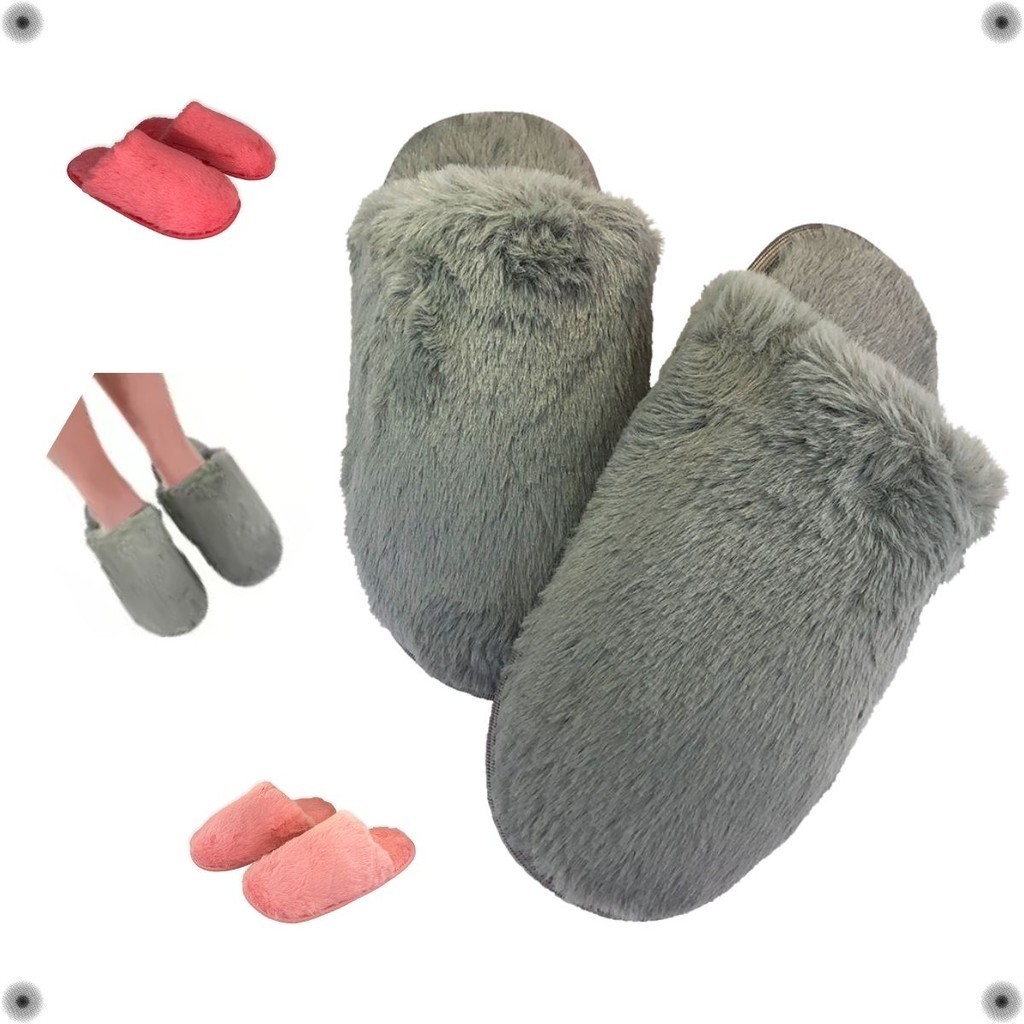 Pantufa Feminina Felpuda Chinelo Confortável Inverno Frio  Adulto Quarto Antiderrapante Outono Quentinha Unissex Macia