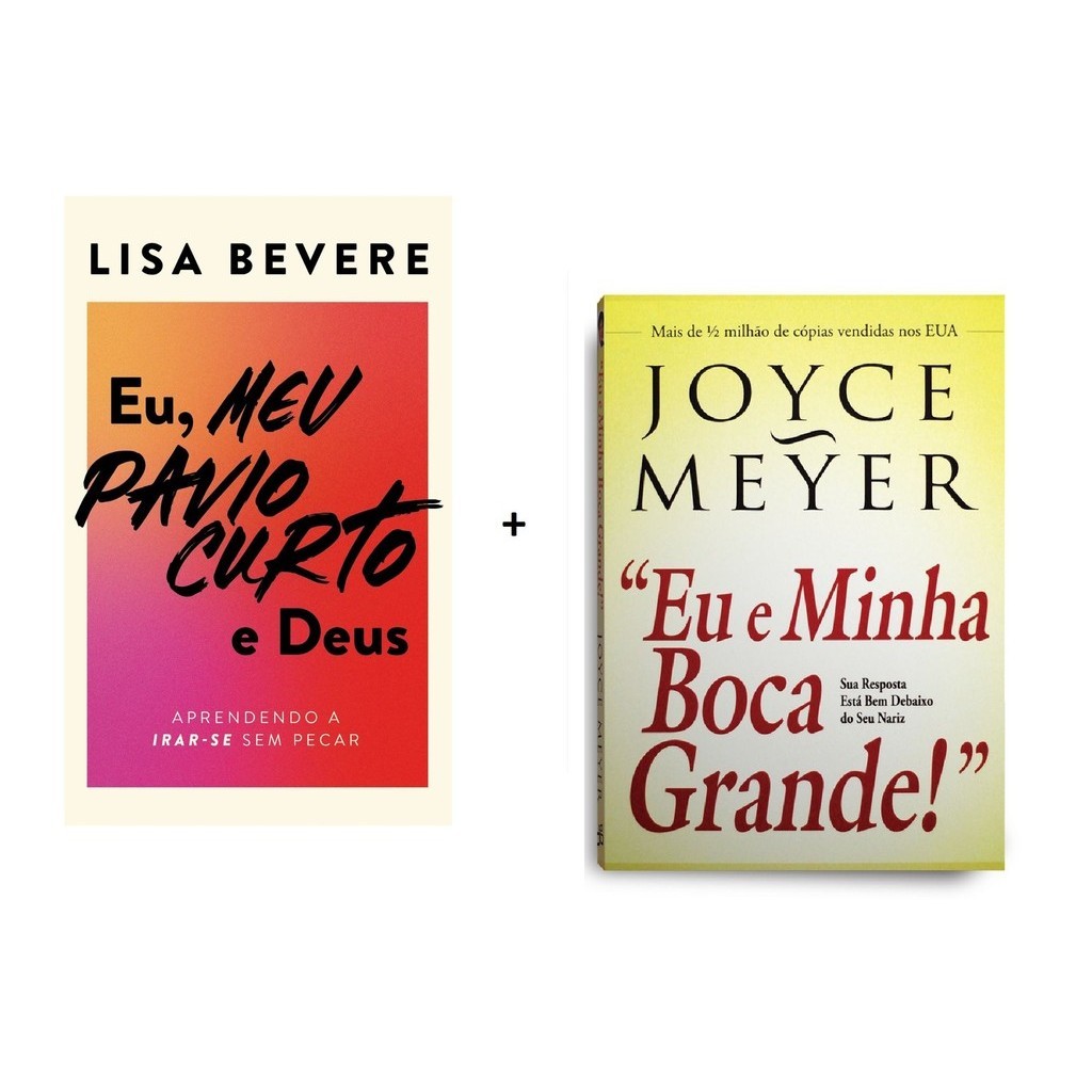 Kit 2 Livros | Eu Meu Pavio Curto e Deus + Eu E Minha Boca Grande em Oferta na Shopee