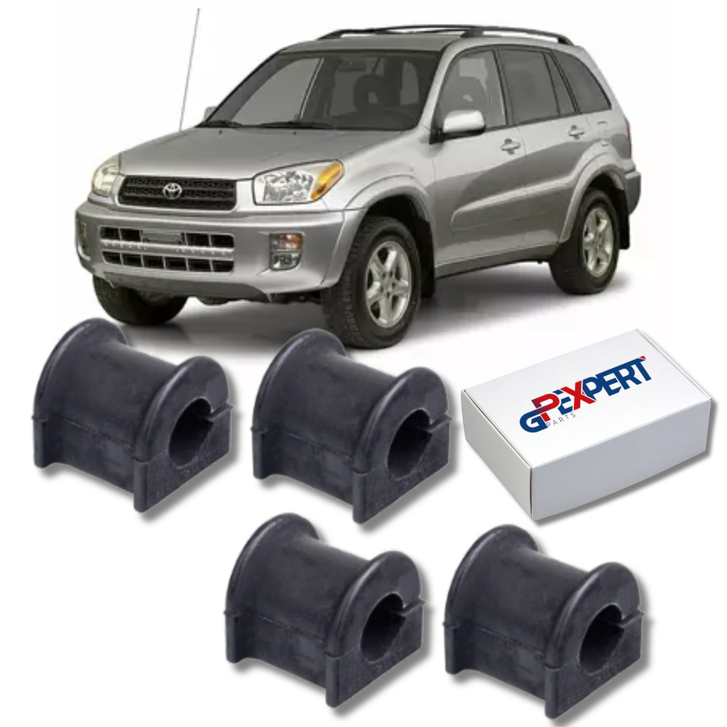 KIT 4 BUCHAS DA BARRA ESTABILIZADORA DIANTEIRA E TRASEIRA RAV4 2000 2001 2002 2003 2004 2005