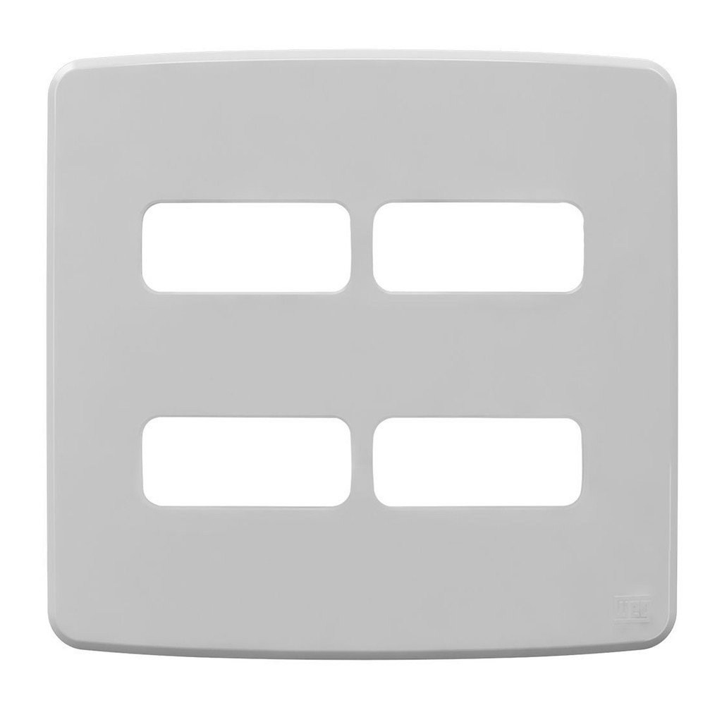 Placa Acabamento 4x4 4 Módulos 2+2 Postos Separados Weg em Oferta na Shopee