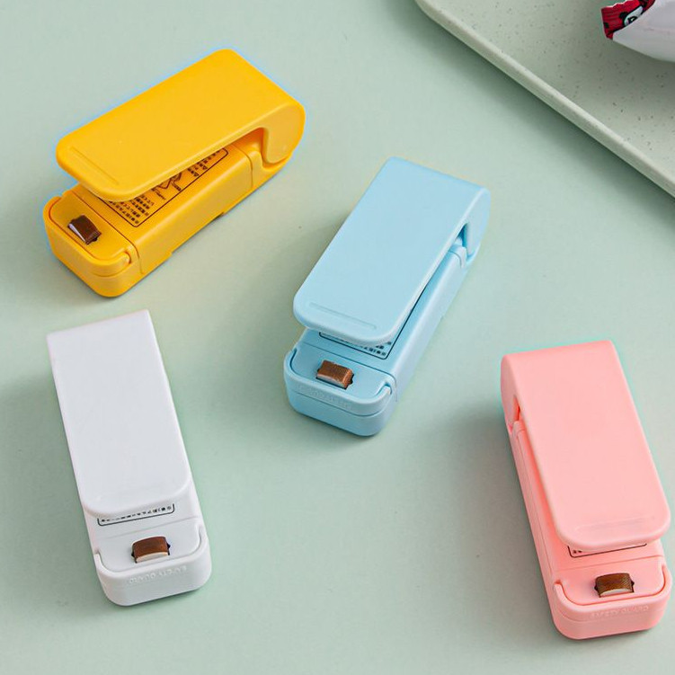 Mini Seladora Portátil Retangular Com Imã  Lacradora Embalagens Plásticos A Pilha Para Cozinha Top Útil Multiuso Universal WL-2316