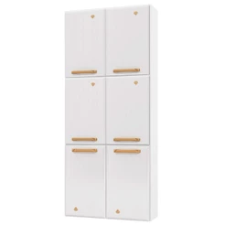 Paneleiro em Aço Diamante 6 Portas Branco 818309 - Telasul