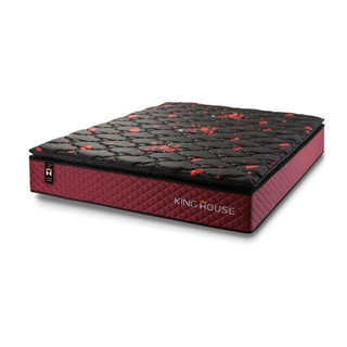 Colchão c/ Molas Ensacadas Toronto Queen 158x198x28 Vermelho em Oferta na Shopee